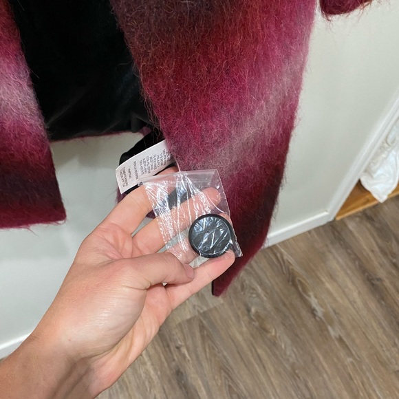 Pink Ombre Mohair and Wool Winter Coat Blazer Jacket Clements Ribeiro XS - Picture 11 of 11